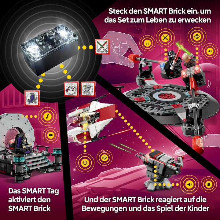 LEGO Star Wars 75427 SMART Play: A-Wing und das Duell im Thronsaal - Interaktives All-in-1 Spielset