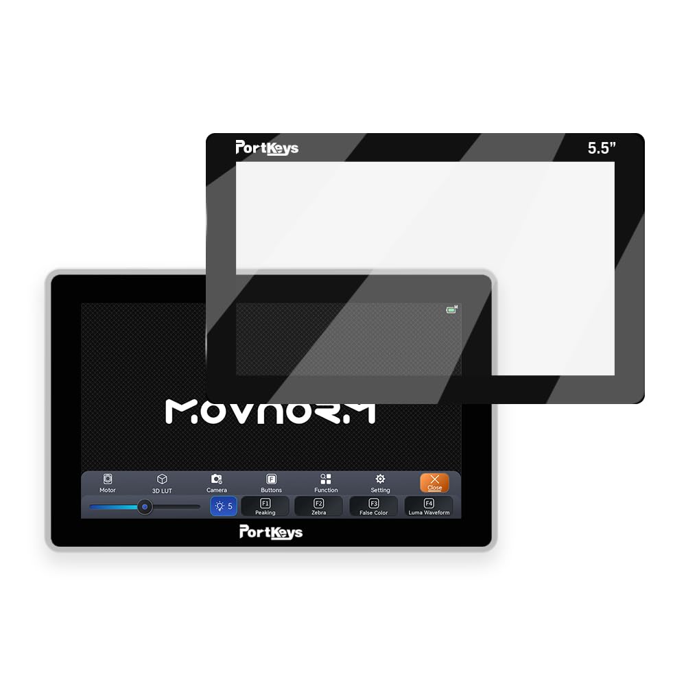 Portkeys Bildschirmschutz für BM5 (5.5 Zoll) Screen Protector, Screen Protector