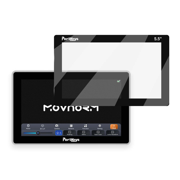 Portkeys Bildschirmschutz für BM5 (5.5 Zoll) Screen Protector, Screen Protector