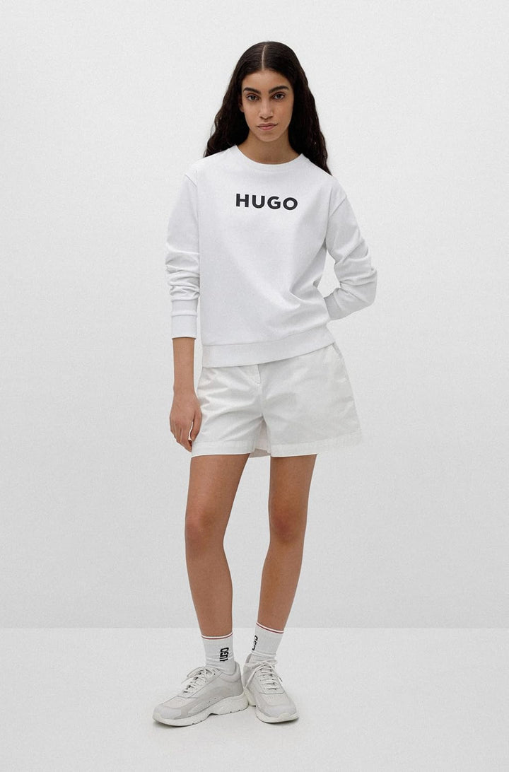 HUGO Damen The Sweater Sweatshirt M White100, M White100
