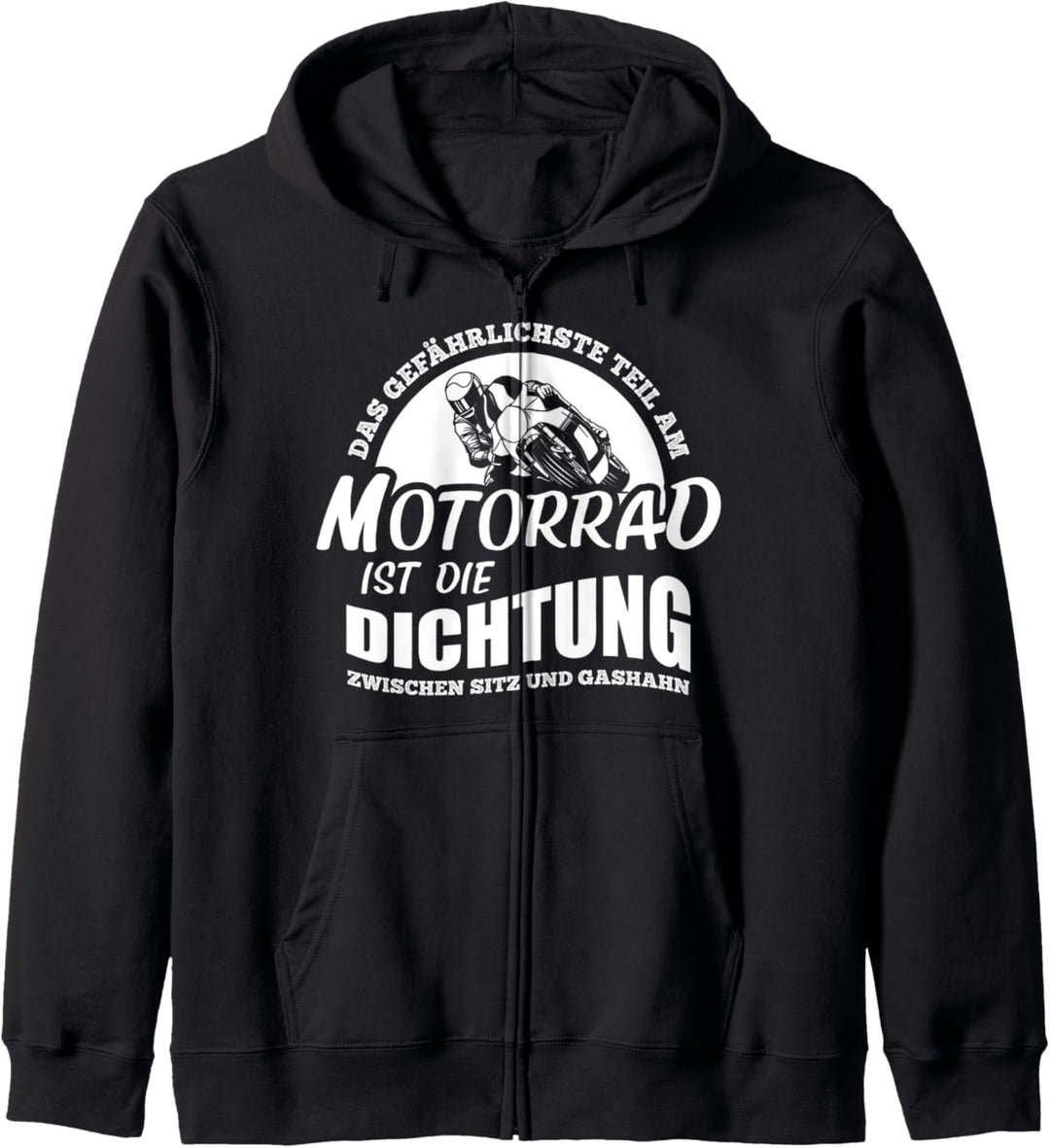 Biker Motorradfahrer Motorrad Motorradfahren Bike Geschenk Kapuzenjacke