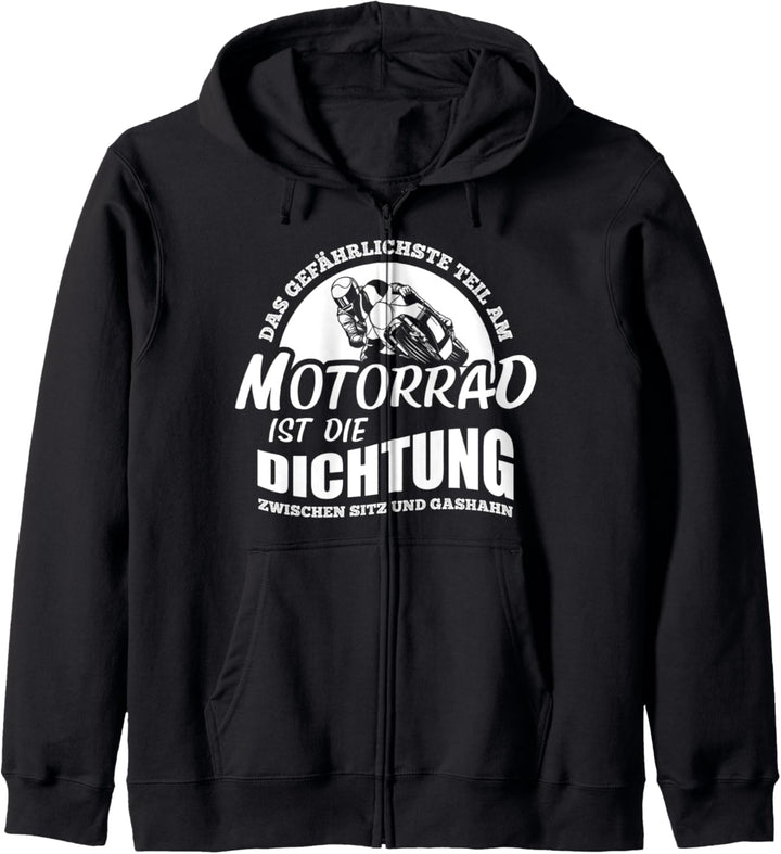 Biker Motorradfahrer Motorrad Motorradfahren Bike Geschenk Kapuzenjacke