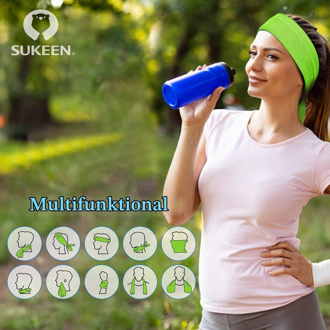 Sukeen Kühlendes Handtuch, 6er Set Kühlhandtuch Cool Towel, Gym Handtuch, Eishandtuch Kühltuch Hals,