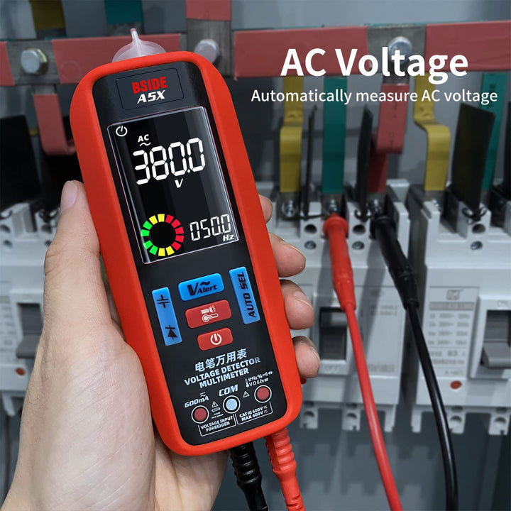 BSIDE Digital Multimeter Automatisch Stromprüfer Spannungsprüfer Farb LCD 6000 Zähler mit Temperatur