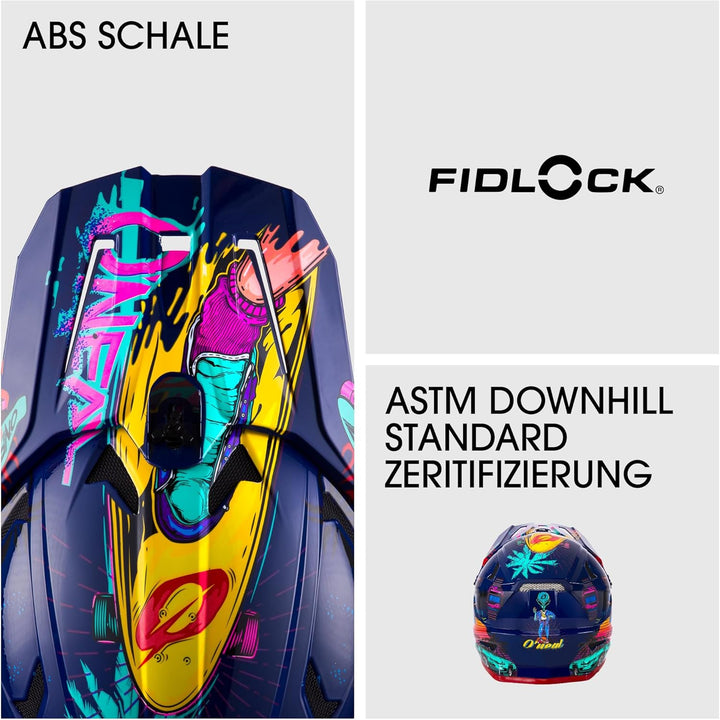 O'NEAL | Mountainbike-Helm | Kinder | MTB Downhill | ABS Schale, Lüftungsöffnungen für optimale Belü