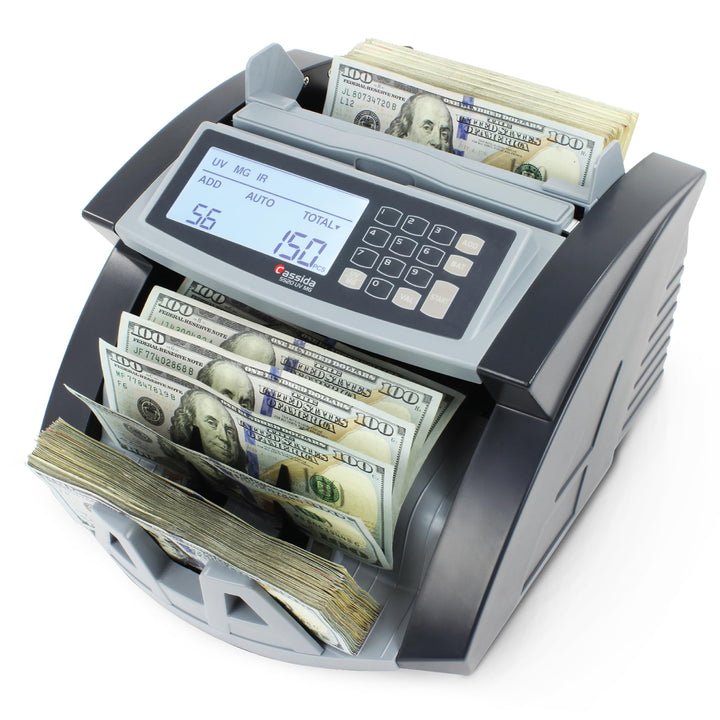 Cassida 5520 UV/MG – USA Geldzähler mit ValuCount, UV/MG/IR Fälschungserkennung, Hinzufügen und Batc