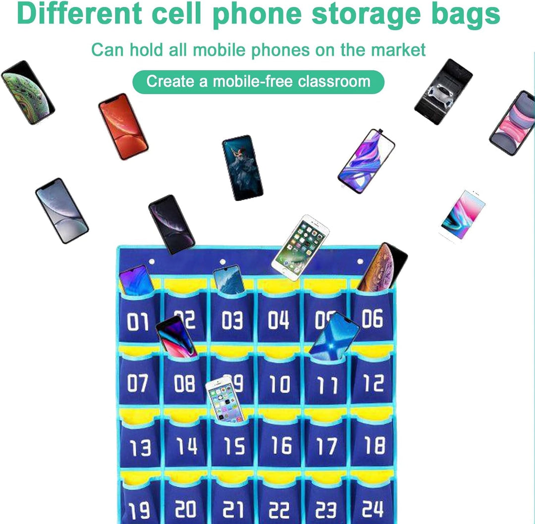 Nummerierte Aufbewahrungstasche für Klassenzimmer, 30 Nummerierte Taschen, Mobile Phone Storage Bag,