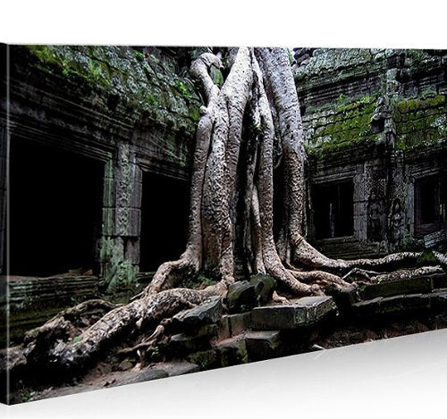 islandburner Bild Bilder auf Leinwand Tempel Buddha 1p Feng Shui XXL Poster Leinwandbild Wandbild De