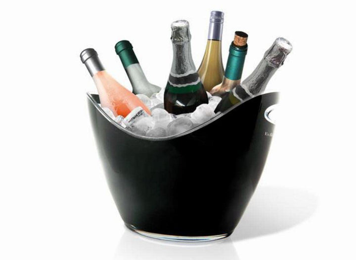 Vin Bouquet FIE 007 - Schwarzer Eiskübel für 6 Flaschen, Zentimeter, Schwarz 6 Flaschen Schwarz, 6 F