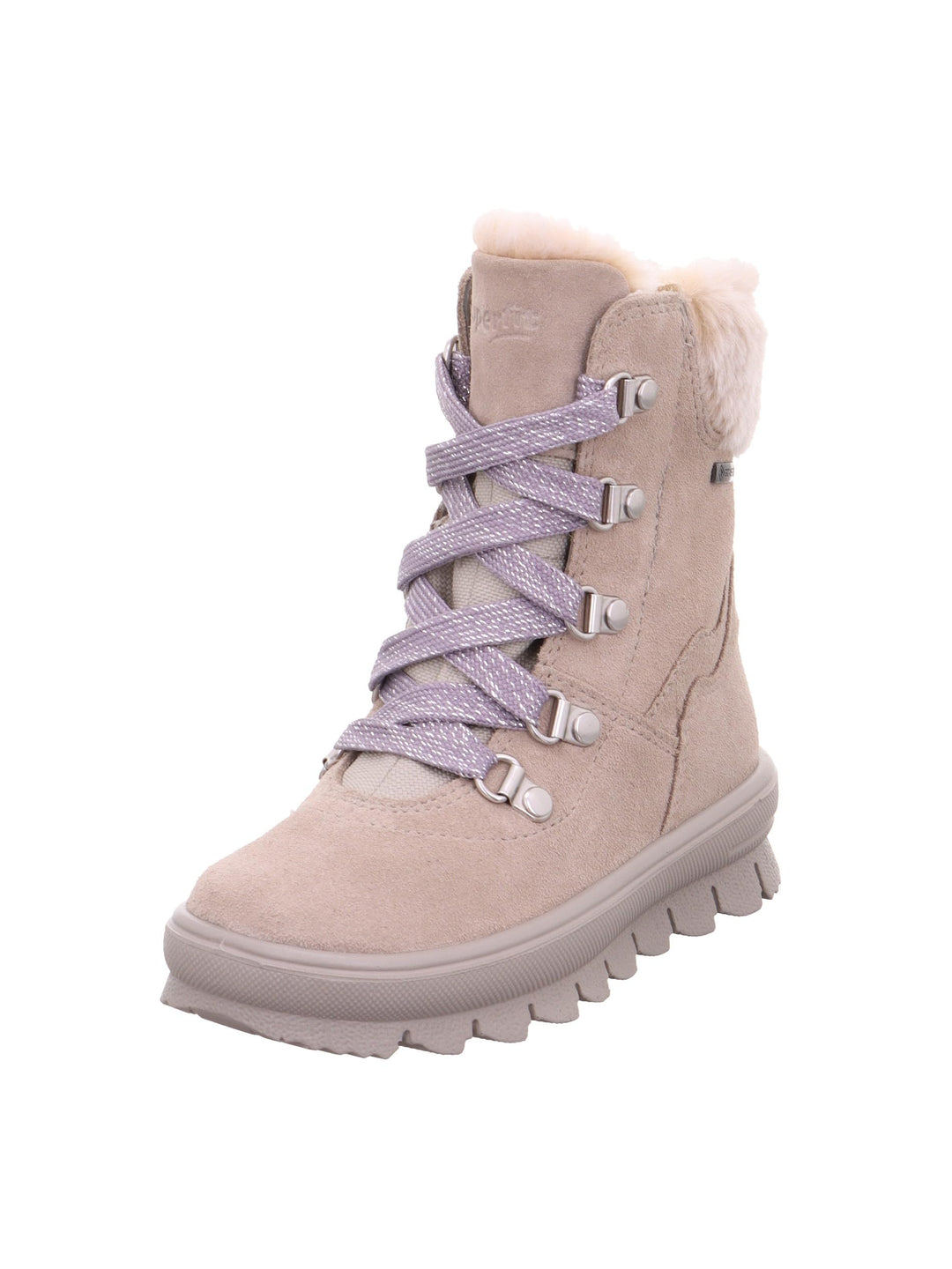 Superfit Mädchen Flavia Warm Gefütterte Gore-tex Schneestiefel 27 EU Beige Lila 4000