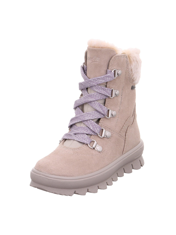 Superfit Mädchen Flavia Warm Gefütterte Gore-tex Schneestiefel 27 EU Beige Lila 4000