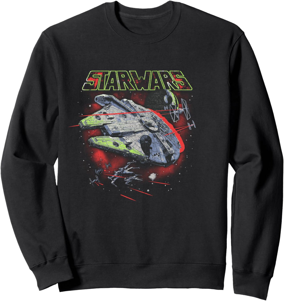 Star Wars Millennium Falcon Battle Scene Sweatshirt