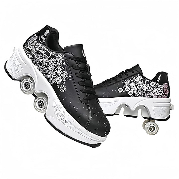 Rollschuhe für Mädchen, Sneaker, Roller, Skateboardschuhe, Sneaker, mit Rollen, Sport, Gymnastik, Mo