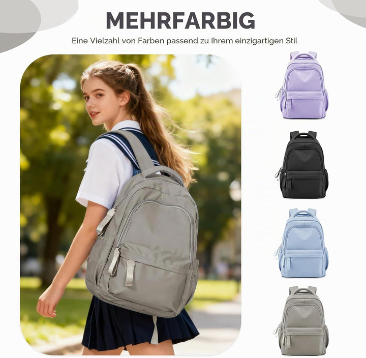 Schulrucksack Damen,Causal Schultasche Mädchen Teenager, Laptop Rucksack Damen Schulmädchen Casual T