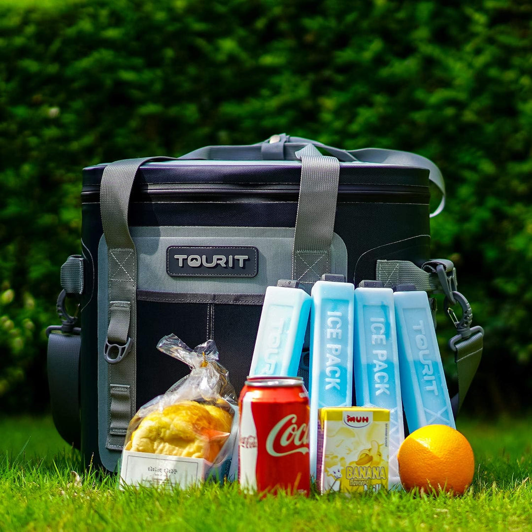 TOURIT Kühlelemente für Kühltasche Kühlbox Kühlrucksack Wiederverwendbar Geeignet für Reisen,12er Se
