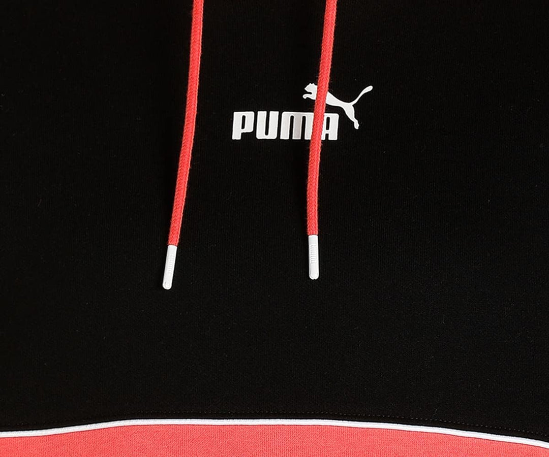 PUMA Damen Power Colorblock Hoodie FL Sweatshirt XS Lachsfarben, XS Lachsfarben