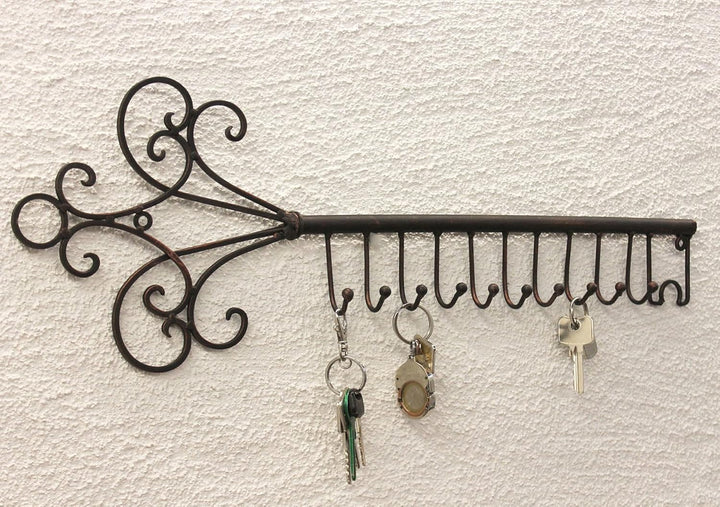 DanDiBo Schlüsselhänger Hakenleiste 101852 Schlüsselleiste 56 cm Wandhaken Schlüsselbrett