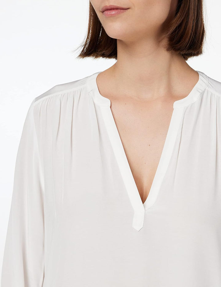 Tommy Hilfiger Damen Bluse Elegant 38 Ecru, 38 Ecru