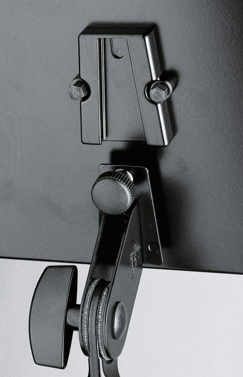 K&M 12140 Universal-Tischstativ Schwarz aus Stahl und Aluminium - mit Dreifuss zusammenlegbar