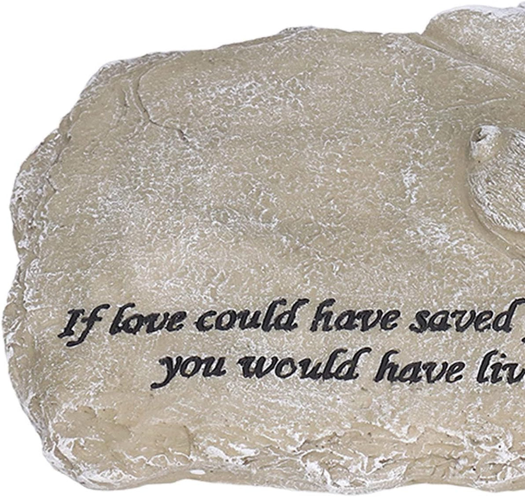 Natudeco Pet Memorial Stone Gifts Puppy Angel Garden Memorial Tombstone Resin Dog Cat Gravestone for