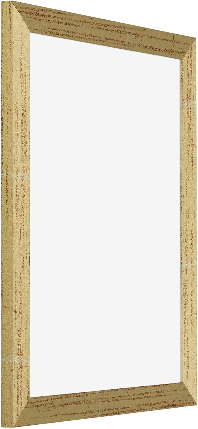 yd. Your Decoration - Bilderrahmen 75x100 cm - Goldglanz - Bilderrahmen aus MDF mit Acrylglas - Anti