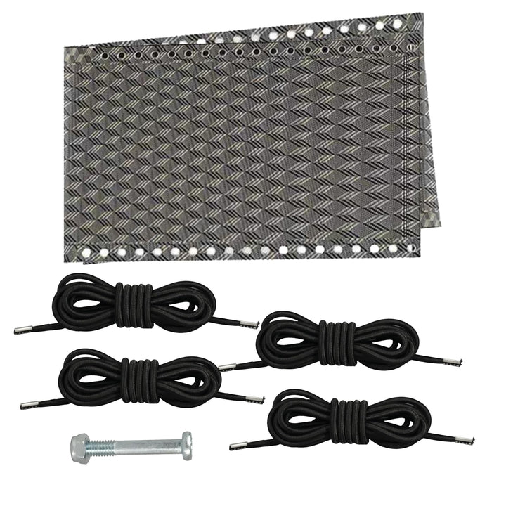 FortuneGlobe Ersatzbezug für Liegestuhl mit 4 elastischen Seilen (160 x 43 cm), Ersatzstoff für Zero