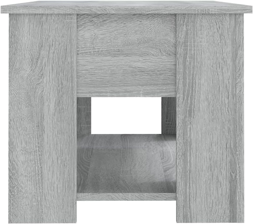 Couchtisch Höhenverstellbar 79x49x41 cm Beistelltisch Holz Wohnzimmertisch Modern Stilvollen Design