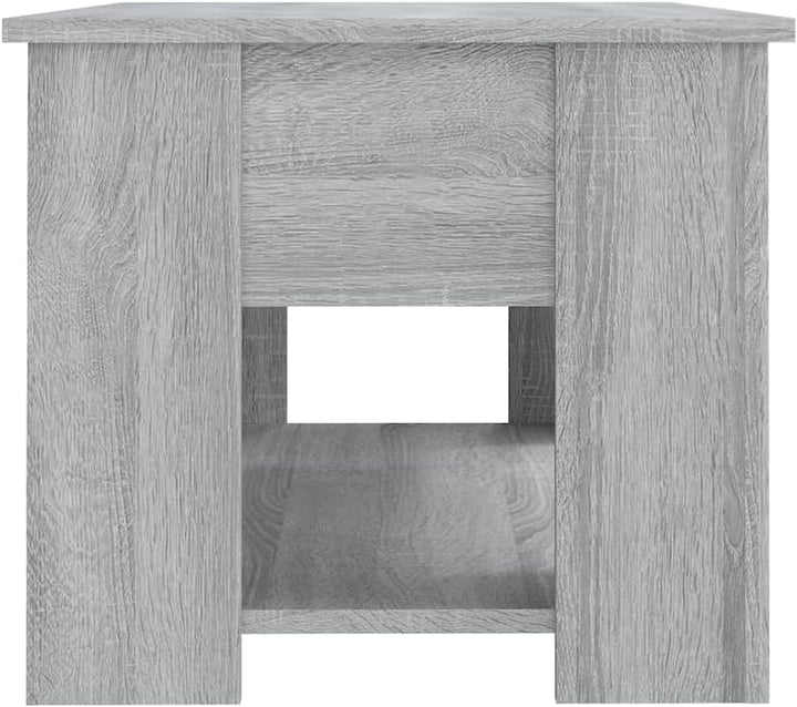 Couchtisch Höhenverstellbar 79x49x41 cm Beistelltisch Holz Wohnzimmertisch Modern Stilvollen Design