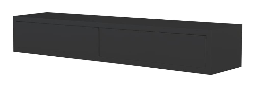 MODULARREDO | Domino Wandregal mit Schublade, Hängender Nachttisch, Wandregal, 88,2 x 13,4 x 20 cm,