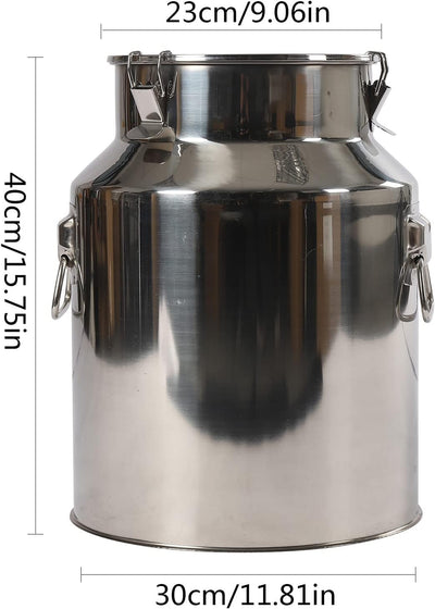 Edelstahl Milchkanne, 14/18/22/28L Transportbehälter Milchkrug Multifunktionale Fermenter Luftdichte