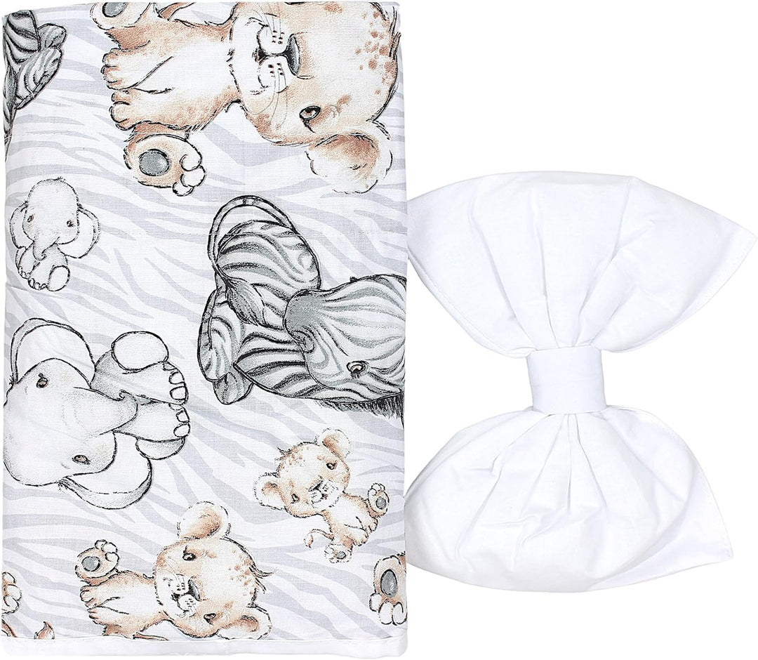 TupTam Babybett Himmel mit Schleife Transparent, Farbe: Safari, Grösse: ca. 170x240 cm H170 x B240 c