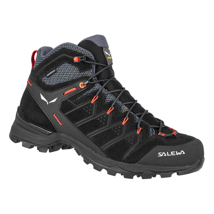 Salewa Herren Ms Alp Mate Mid PTX Trekking-& Wanderstiefel 39 EU Black Out Fluo Orange, 39 EU Black