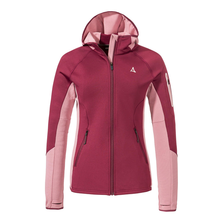 Schöffel Damen Fleece Hoody Lodron L atmungsaktiver Fleece Pullover mit hoher Bewegungsfreiheit, fun