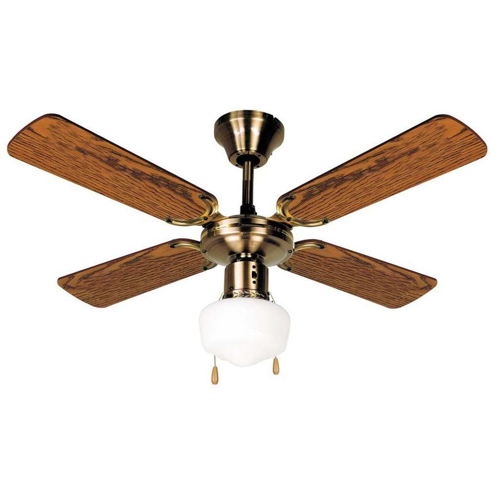 Orbegozo CL 02105 M Deckenventilator, 105 cm, holz- und altgoldfarben, Holz