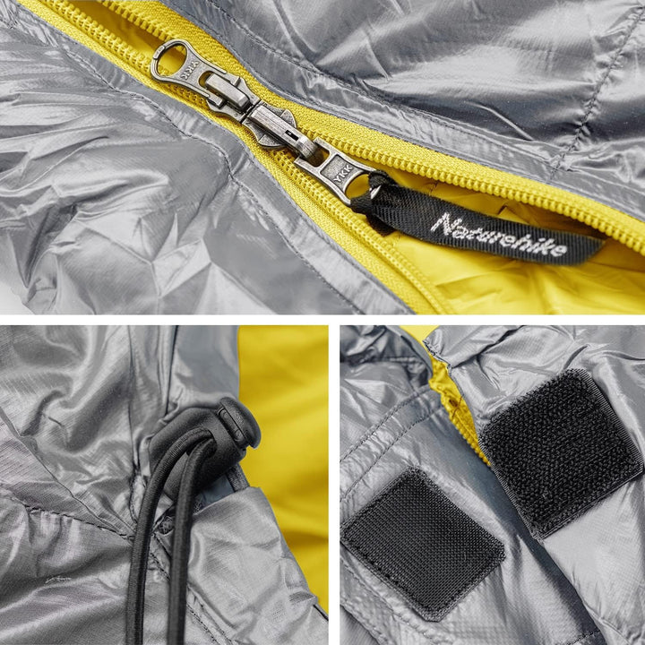 Naturehike Daunenschlafsack Ultraleichte Tragbare Kompackte Winter Schlafsack 4 Jahreszeiten für Erw