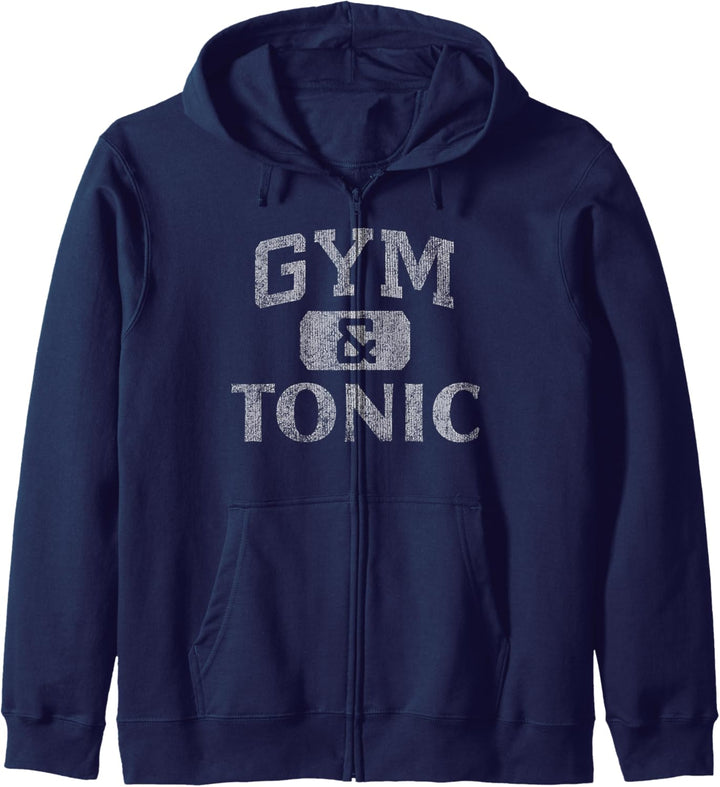 Gym & Tonic Drinking Workout Pun Athletic Kapuzenjacke