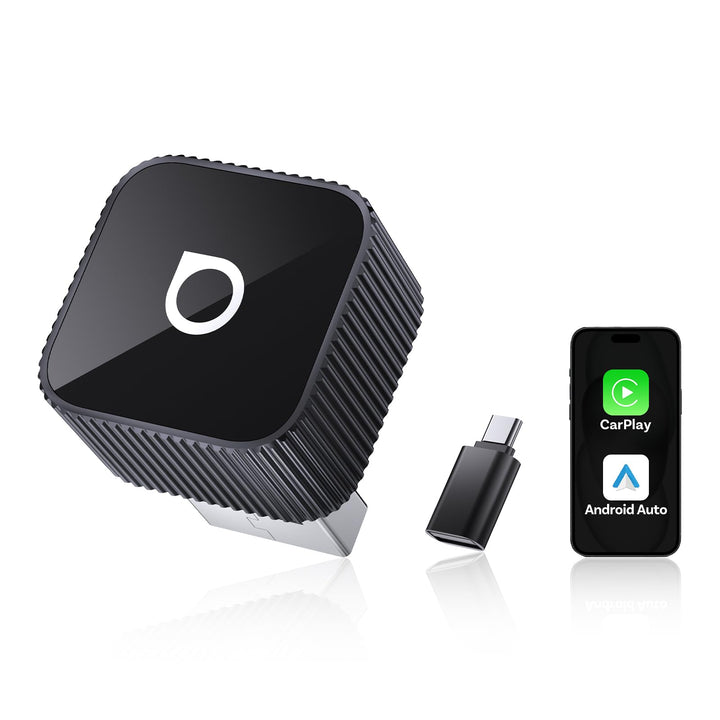 (2025 Aktualisiert) OTTOCAST Kabelloser CarPlay & Android Auto Adapter 2-in-1, Ottocast Mini Slim fü