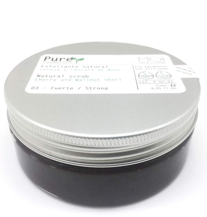 Pure Cosmetics Natürliches Peeling, Kirsche und Walnussschale, 250 ml, professionell