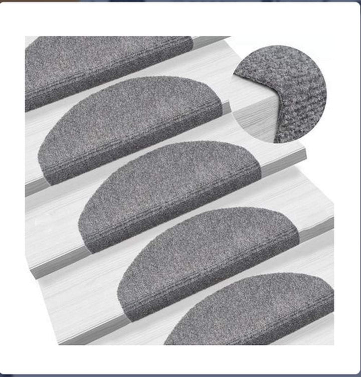 Stufenmatten, Treppenstufen Matten 15er Set, Anti-Rutsch Treppen Treppenstufen Kann Geschnitten Werd