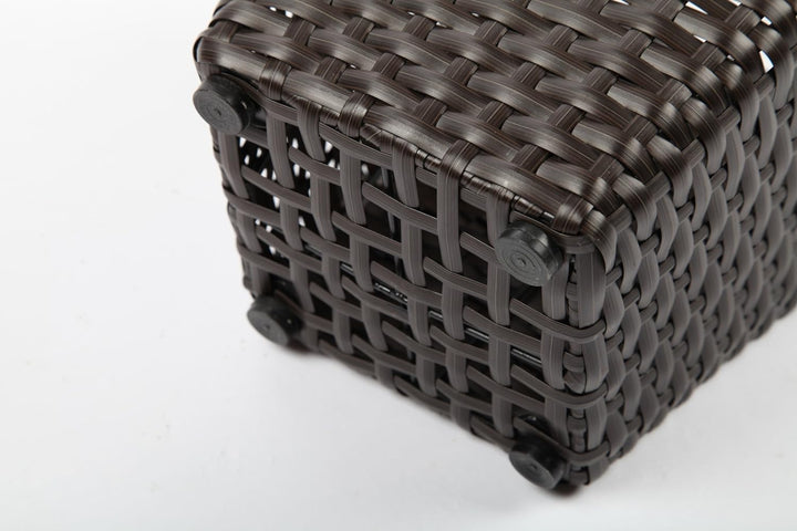 point-garden 4X Blumenkübel Pflanzkübel Pflanzgefäss Blumentopf aus Polyrattan Höhe 25-67cm