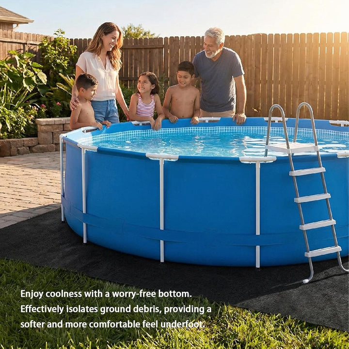 Pool-Auskleidung – durchstossfeste, nahtlose Filzmatte, Boden-Pool-Matte | für Schwimmen, Terrasse,
