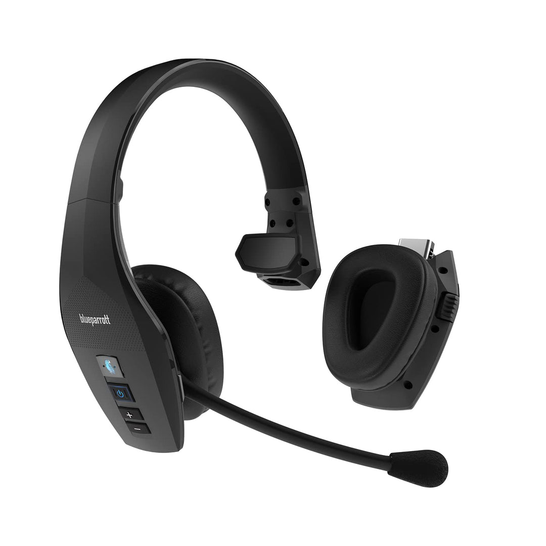 Jabra BlueParrott S650-XT Wireless Headset - 2in1 Convertible Stereo zu Mono Kopfhörer - 4 integrier