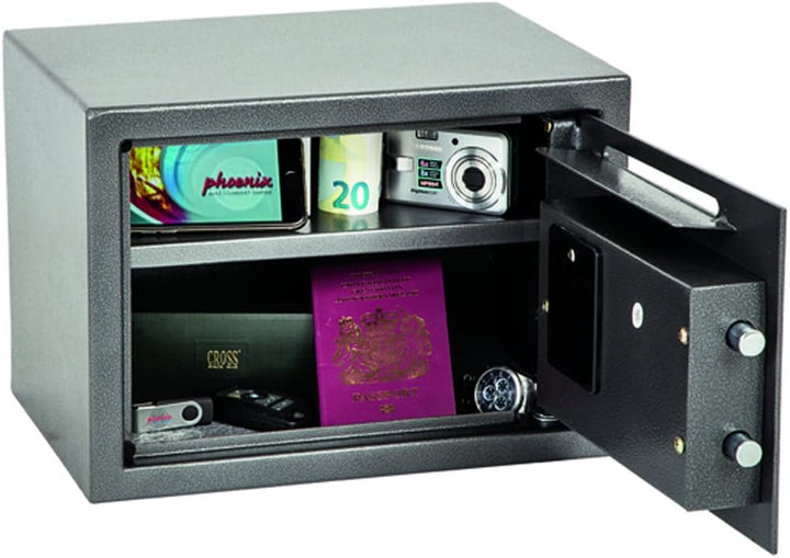 Phoenix Vela SS0802ED Deposit Home & Office Safe mit elektronischem Codeschloss Graphit-Grau (klein)