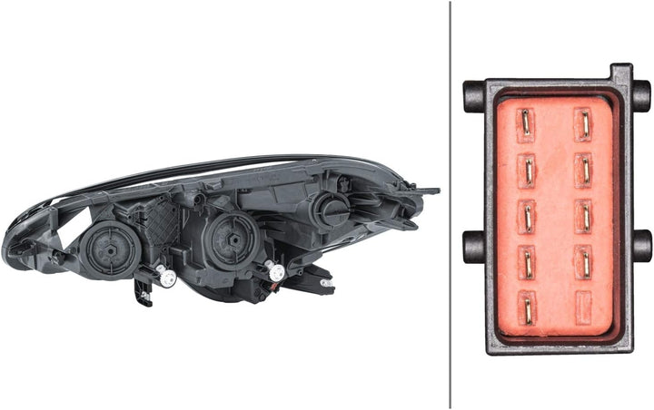 HELLA 1EF 011 830-021 FF/Halogen-Hauptscheinwerfer - rechts - für u.a. Opel Corsa E (X15) Rechts (Be