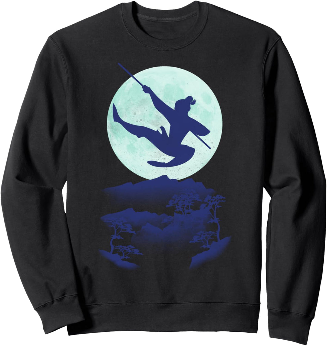 Disney Mulan Moonlit Jumping Silhouette Sweatshirt