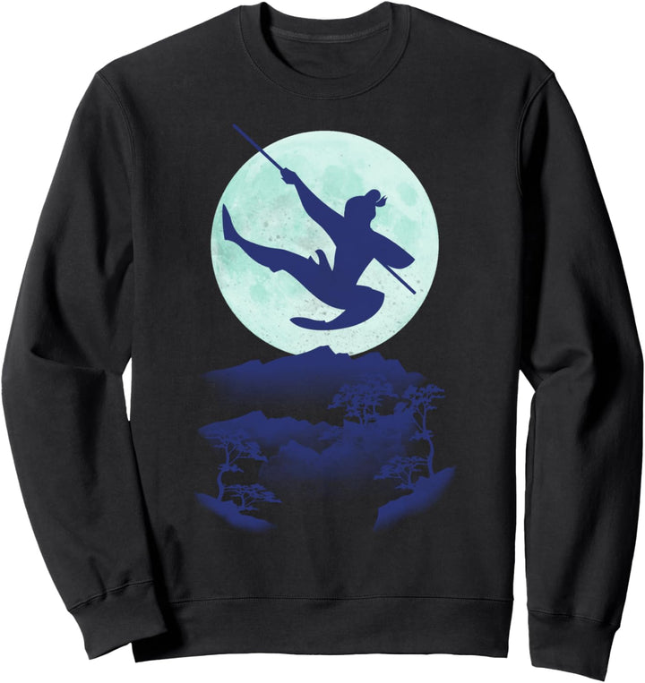 Disney Mulan Moonlit Jumping Silhouette Sweatshirt