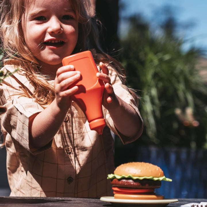 Dantoy Bio Burger Set. Mit 19 Teilen - Spiel-Burger-Set für Kinder, hergestellt aus Bioplastik aus Z
