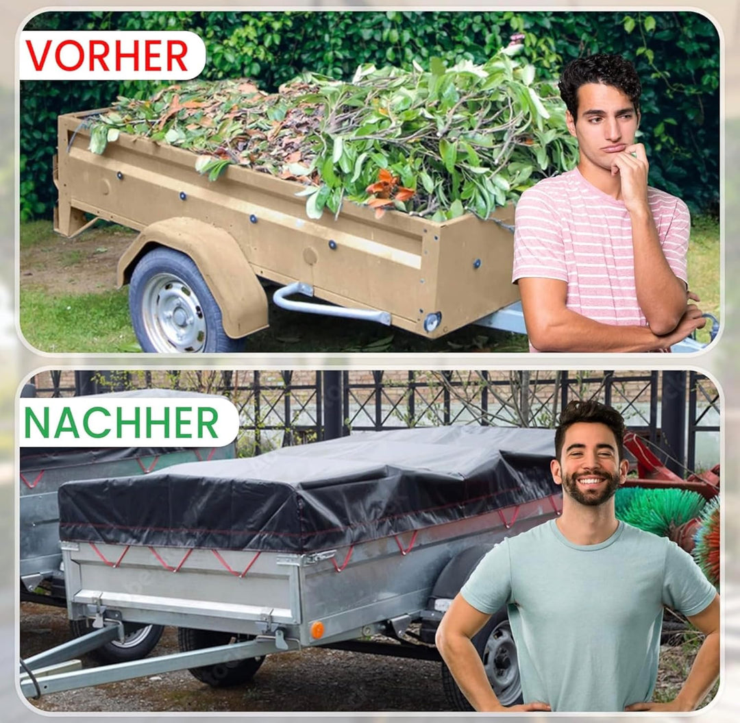 Planenknöpfe - Runde Haken inkl. Blindnieten (20 STK.) für Anhänger Plane: Robuste Befestigungshaken