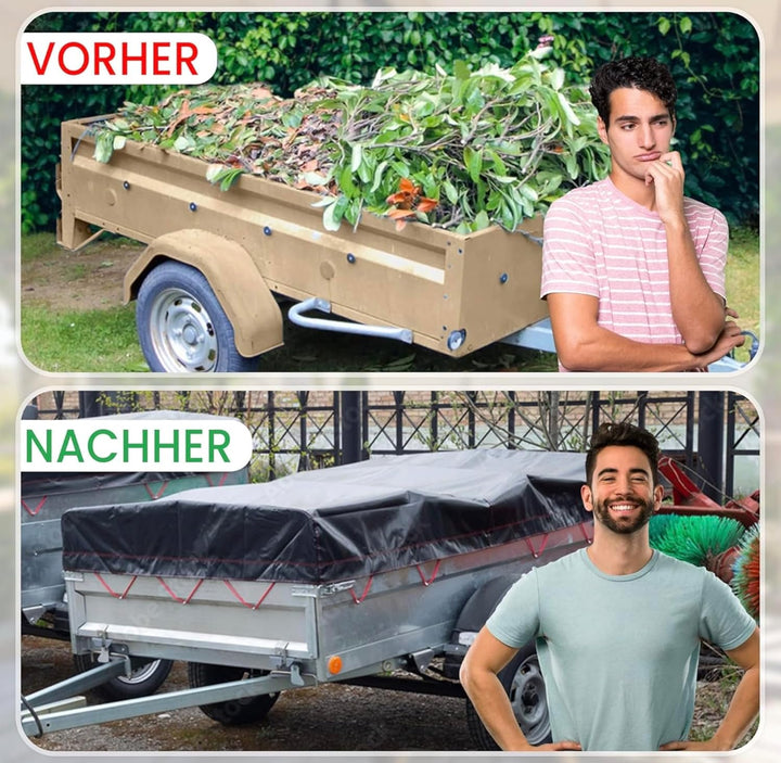 Planenknöpfe - Runde Haken inkl. Blindnieten (20 STK.) für Anhänger Plane: Robuste Befestigungshaken