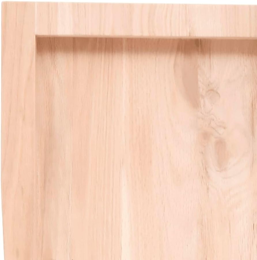 vidaXL Waschtischplatte 100x30x4 cm Massivholz Unbehandelt Natur 100 x 30 x 4 cm, Natur 100 x 30 x 4